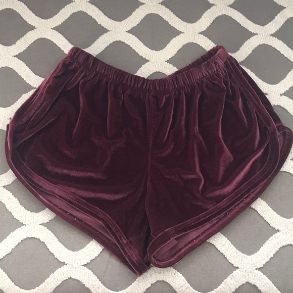 Brandy Melville Pants - Red velvet brandy Melville shorts